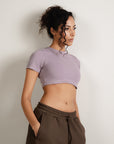 Cropped Tee - Lavender