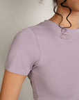 Cropped Tee - Lavender
