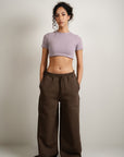 Cropped Tee - Lavender