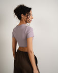 Cropped Tee - Lavender