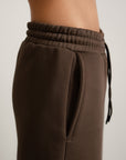 Fleece Wide Legged Pants - Russet