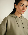 Fleece Hoodie - Sage Grey