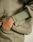 Fleece Hoodie - Sage Grey