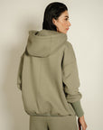 Fleece Hoodie - Sage Grey