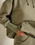 Fleece Wide Legged Pants - Sage Grey