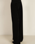 Knitted Flared Pants - Black