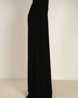 Knitted Flared Pants - Black