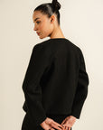 Cropped Jacket - Black