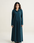 Polo Knit Dress - Teal