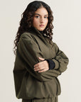 Olive Knit Sweatshirt