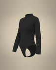 Mock Neck Bodysuit - Black