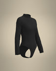 Mock Neck Bodysuit - Black