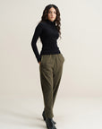 Knit Utility Pants - Olive