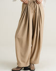 Sand Pleated Pants