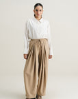 Sand Pleated Pants