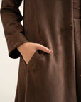Suede Overcoat - Cocoa