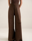 Suede Luxe Pants - Cocoa