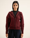 FormSoft Baggy Zip-Up - Wine Red