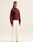 FormSoft Volume Hoodie - Wine Red