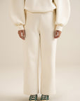 FormSoft Straight Leg Pants-White Apricot