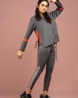 Grey Scuba Color Pop Top