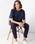 Navy Striped Tee