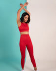 RED HIGH SUPPORT BRA