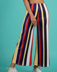 Statement Stripe Flared Pants