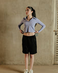 Crop Shirt - Lavender