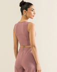Cropped Tank Top - Turkish Rose