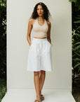 Halter Neck Tank - Latte