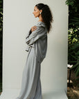 Oversized Grey Button Down