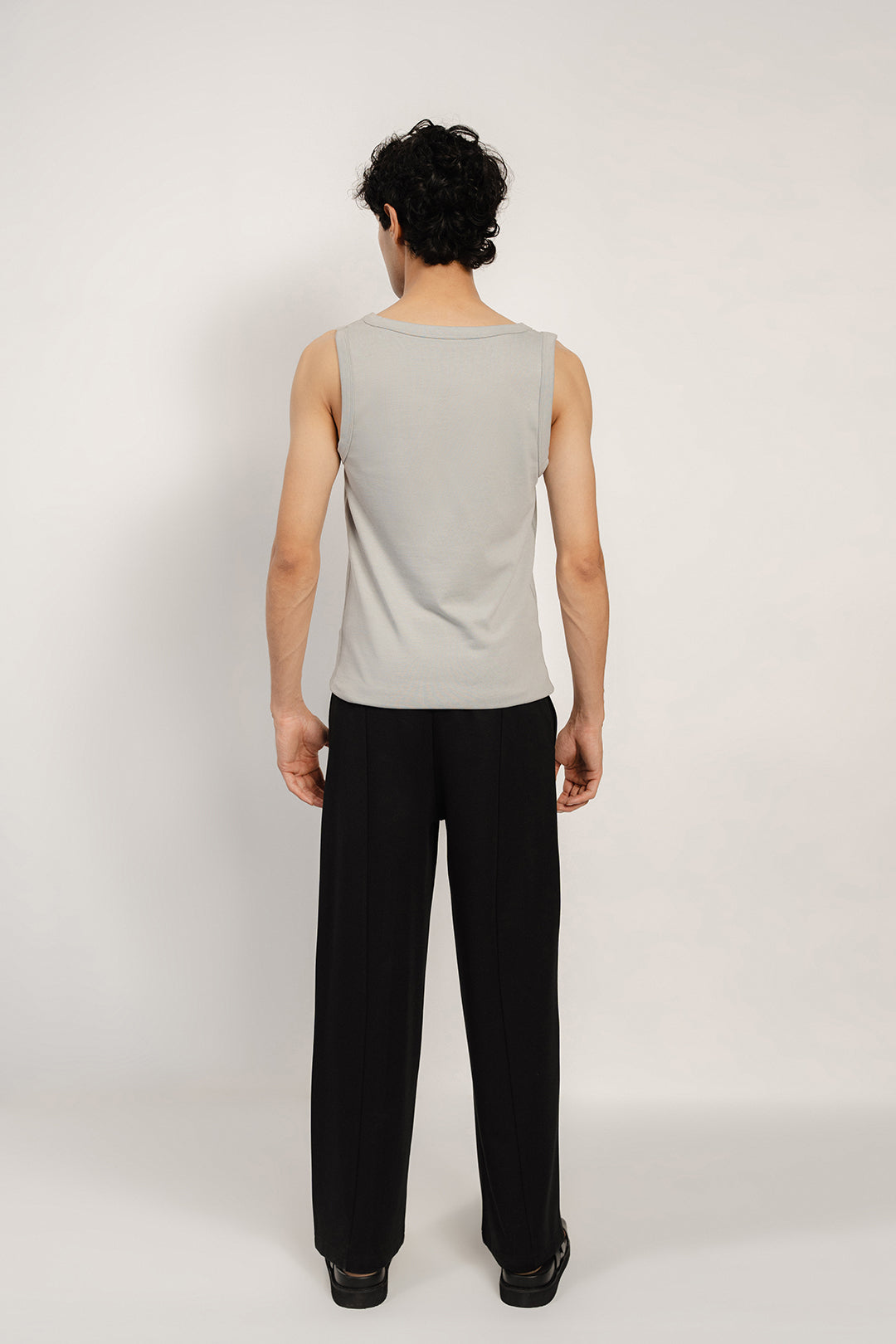 Wide Leged Men Pants - Black