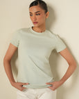 Basic Fit Tee- Mint Green