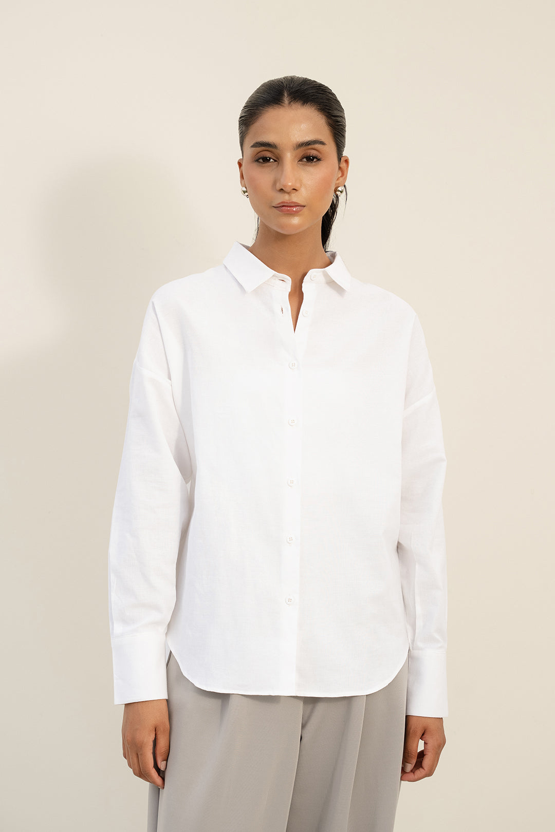 Basic White Button Down