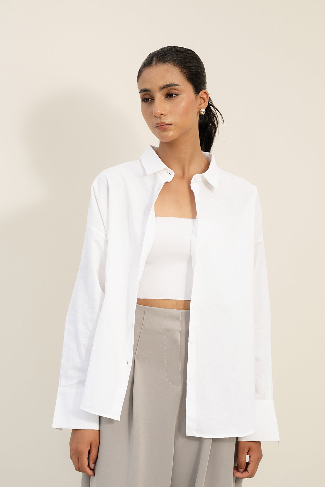 Basic White Button Down