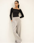 Wide Legged Pants - Grey