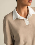 Contrast Polo - Beige