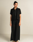 Zipper Polo - Black