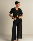Luluknit Batwing Top - Black