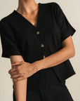 Luluknit Batwing Top - Black