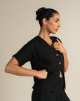 Luluknit Batwing Top - Black