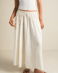 Gathered Skirt - White