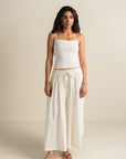 Gathered Skirt - White