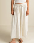 Gathered Skirt - White