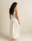 Gathered Skirt - White