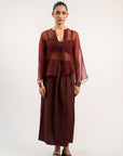 Sangria Sheer Top
