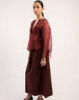 Sangria Sheer Top