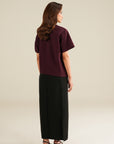Batwing Top - Wine Red