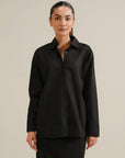 Hi-Lo Button Down - Black